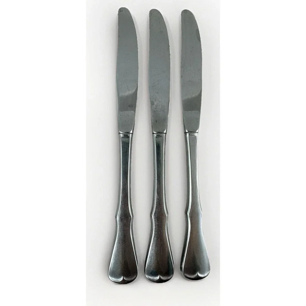 Oneida Community Stainless Patrick Henry Dinner Knives Set Of 3